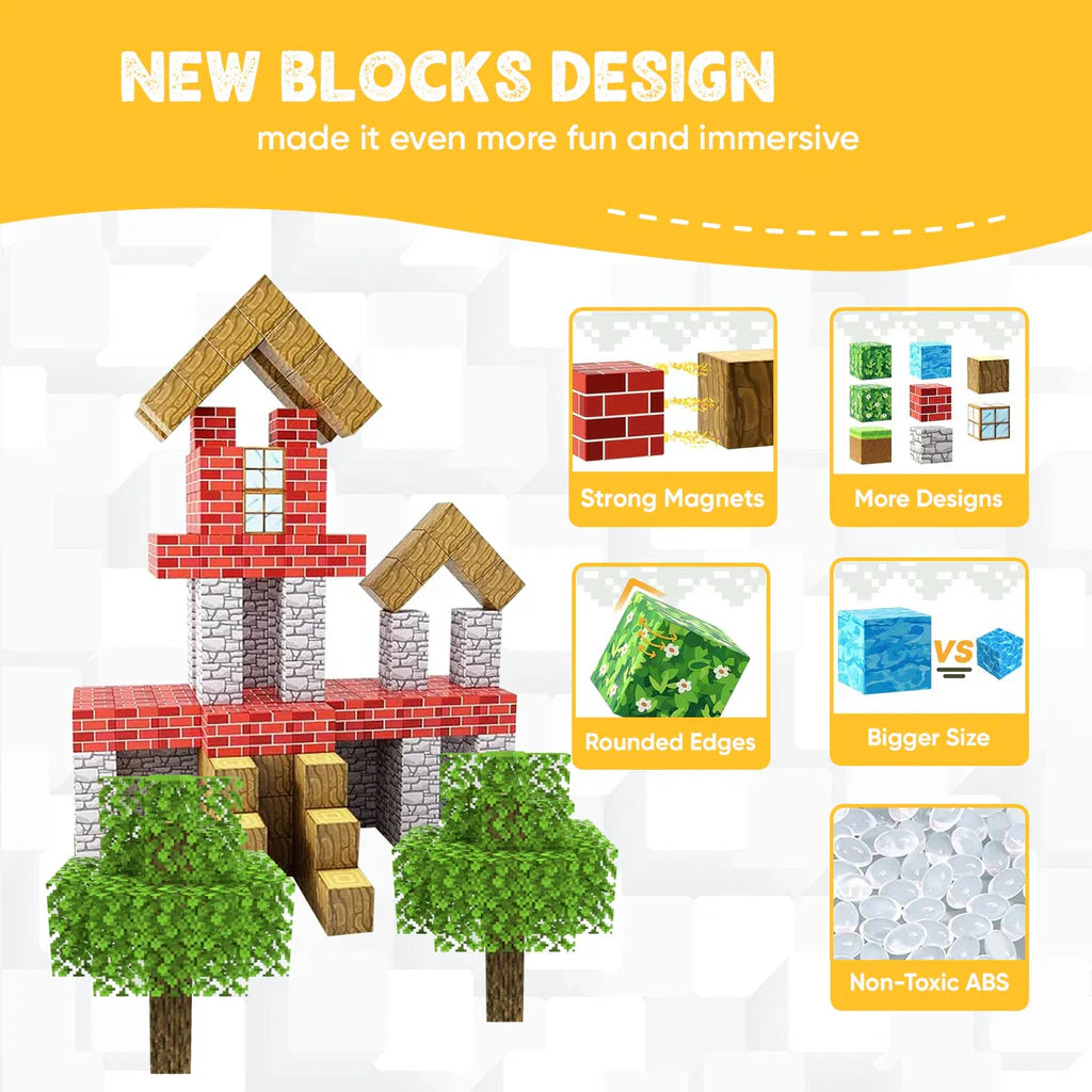 Retronized™ STEM Learning Magnetic Building Blocks